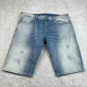 Diesel Mens Thashort Denim Distressed Short Size 38